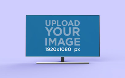 Render Mockup Featuring a Flat Screen TV