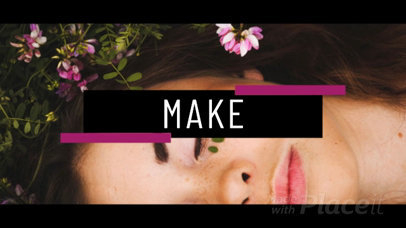 Animated Intro Maker for a Beauty Video