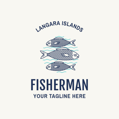 Fishing Logo Maker with Minimalist Graphics