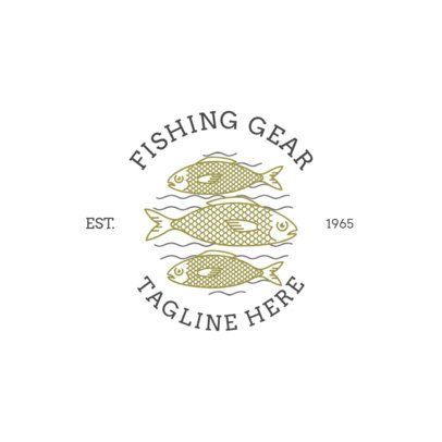 Fishing Logo Maker for a Fishing Gear Store
