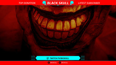 SCreepy Twitch Overlay Template 1072a