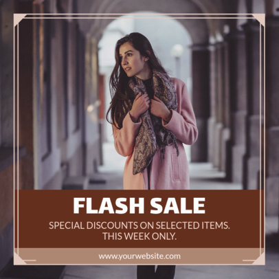 Sophisticated Instagram Post Maker for a Flash Sale 