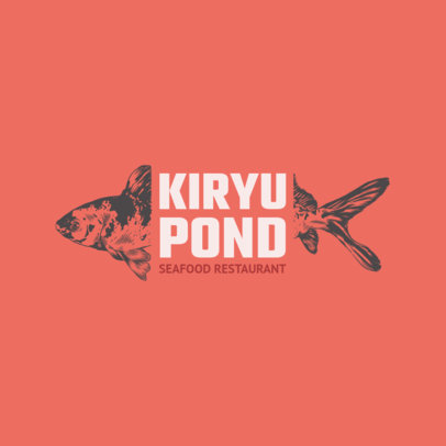 Logo Maker for a Seafood Restaurant with Fish Clipart 