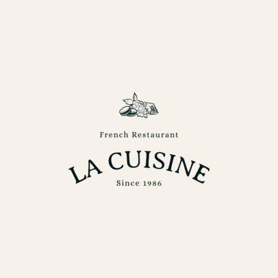 Bistro Logo Maker with French Icons 