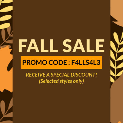 Coupon Design Maker for a Fall Sale