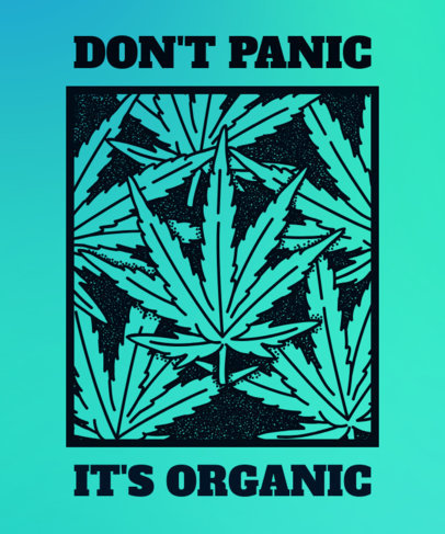 Marijuana T-Shirt Design with a Relaxed and Funny Weed Design