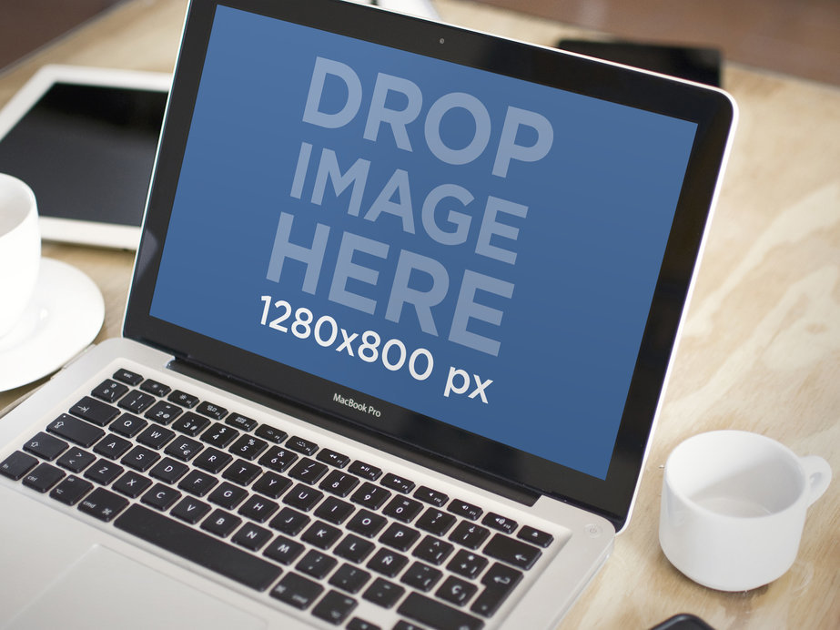 MacBook Pro Mockup Featuring a Casual Work Environment