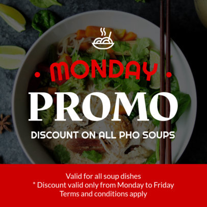 Discount Coupon Design Template for an Asian Food Promo Coupon