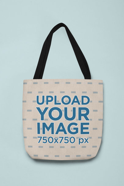 Mockup of a Flat Laid Tote Bag 