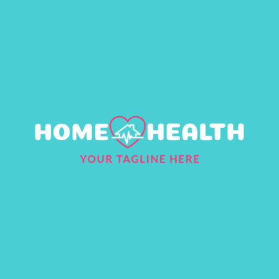 Simple Home Healthcare Logo Maker 