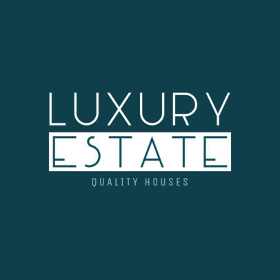 Luxury Real Estate Agency Logo Design Maker 