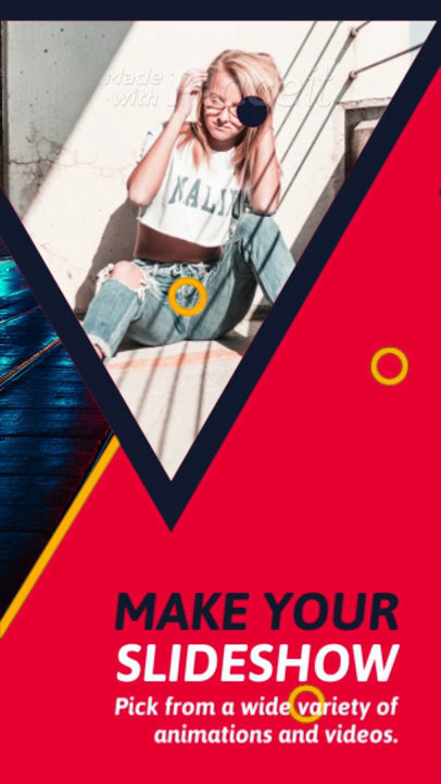Instagram Story Video Maker with Geometric Motion Graphics