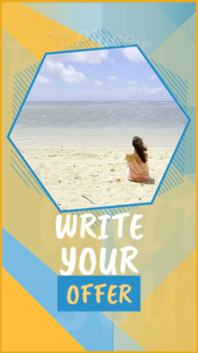Instagram Story Video Maker for a Sale Promo Video with a Colorful Theme