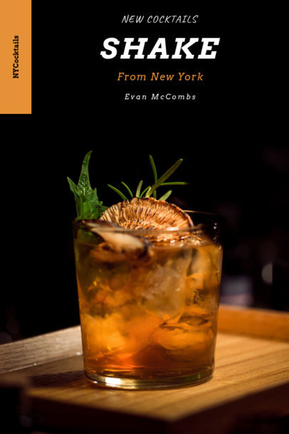 Simple Book Cover Maker for a Cocktail Recipe Book