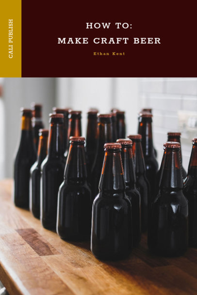 Book Cover Maker for a Craft Beer Book 