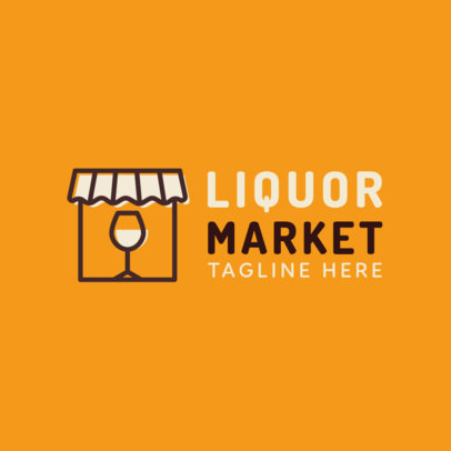 Logo Generator Featuring a Liquor Store Icon