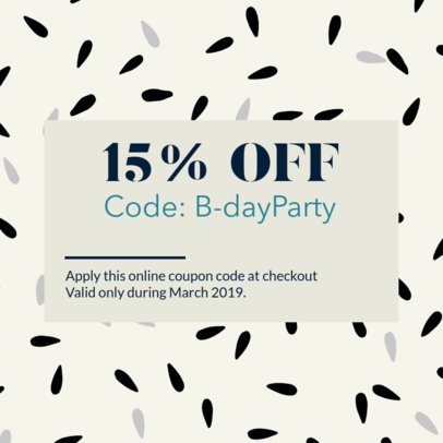 Coupon Design Generator for a Birthday Discount