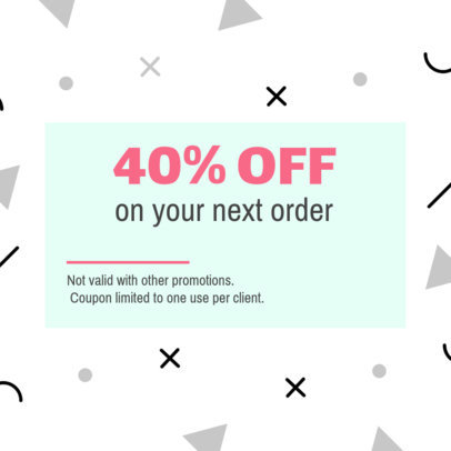 Birthday Discount Coupon Template with Modern Design