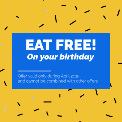 Colorful Coupon Template for a Birthday Coupon