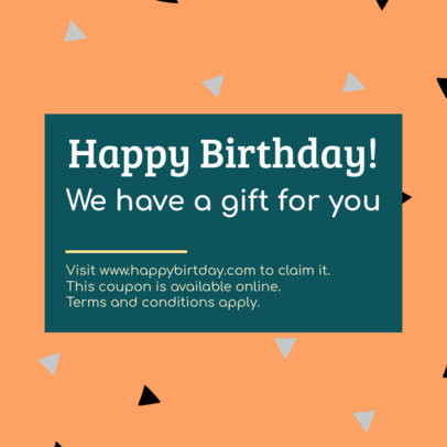 Birthday Discount Coupon Template