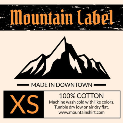 T-Shirt Label Design Maker for Outdoor Clothing Brands