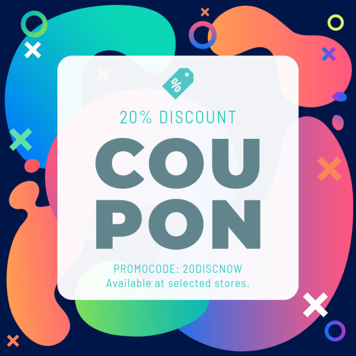 Placeit - Crazy Hued Coupon Design Maker