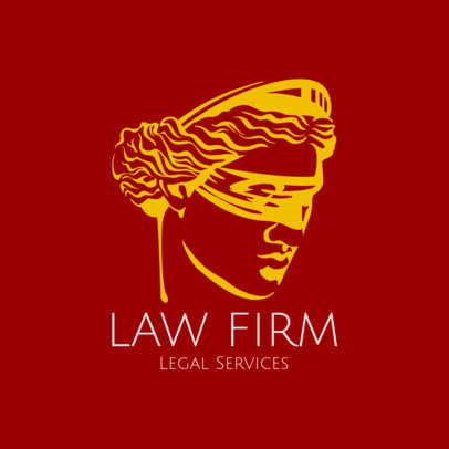 Law Firm Logo Maker Featuring a Lady Justice Image 