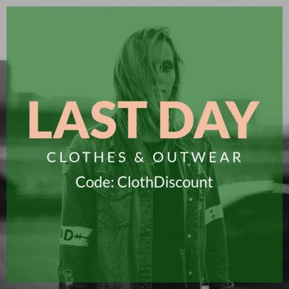 Colorful Coupon Design Maker for a Clothing Brand Sale 