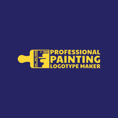 Painting Pro Logo Design Template 