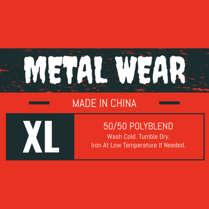 Streetwear T-Shirt Label Design Template