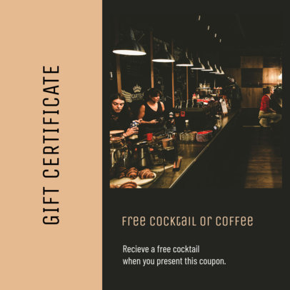 Simple Coupon Design Maker For a Gift Certificate