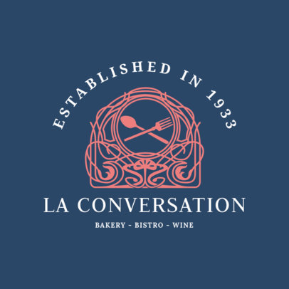 Elegant French Bistro Logo Generator