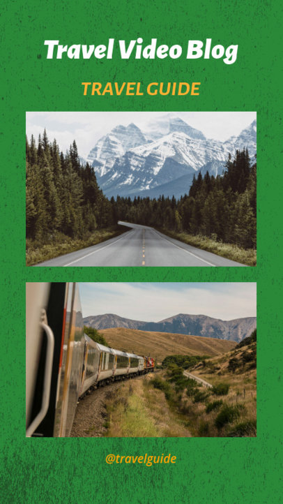 Instagram Story Template for a Travel Video Blog