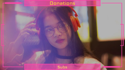 OBS Webcam Frame Overlay Template for a Girly Gamer