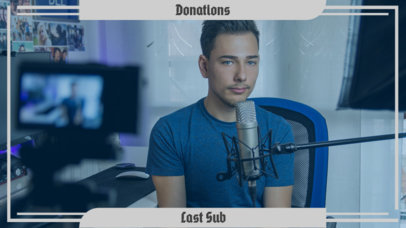  OBS Webcam Frame Overlay Template for Twitch Streamers 1199c