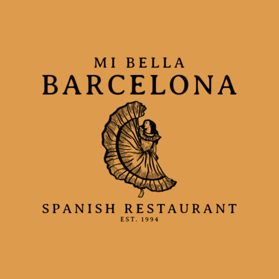 Classic Spanish Restaurant Logo Maker