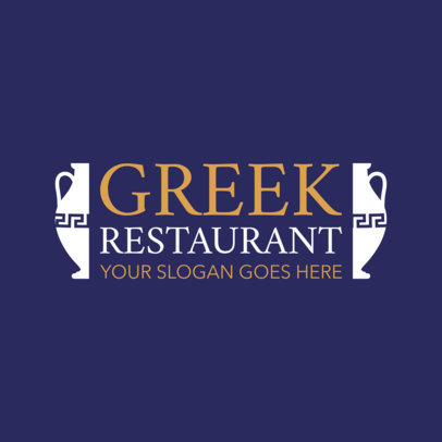 Traditional Greek Restaurant Logo Template