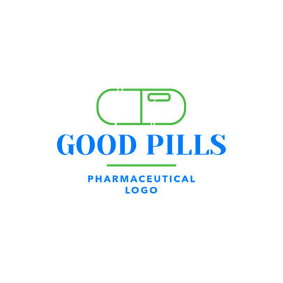 Pharmaceutical Logo Maker with Pill Clipart