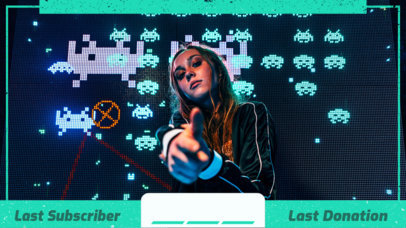 Gamer Live Stream OBS Twitch Overlay Maker 1198a