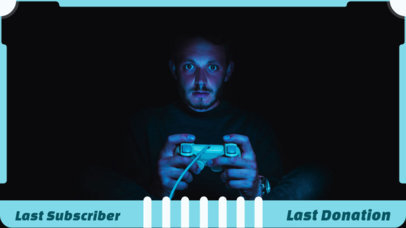 OBS Stream Overlay for a Console Gamer Stream Channel 1198c 