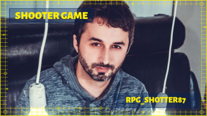 Webcam Frame Template for OBS Stream with a Minimalistic Design