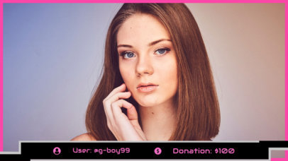 OBS Overlay Template with Girly Colors 1197a