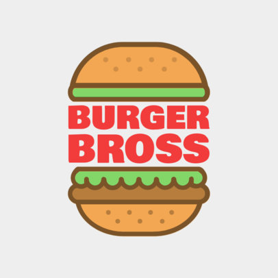 Online Logo Maker for a Burger Joint with Burger Graphics