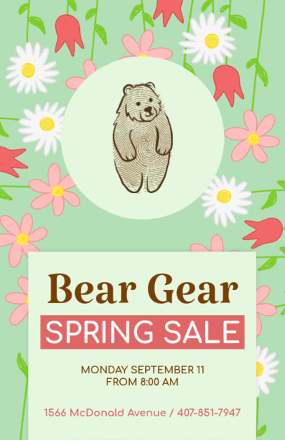 Flyer Design Template for Clothing Store Sale