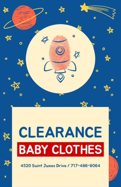 Flyer Design Maker for Baby Clothing Brand
