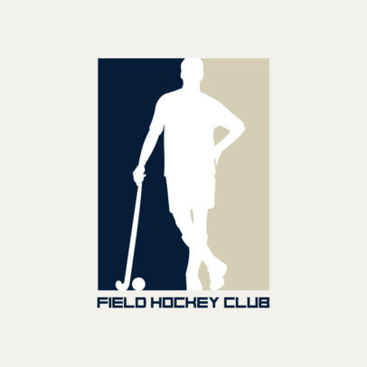 Field Hockey Club Logo Design Template