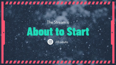 Twitch Overlay Template for a New Livestream
