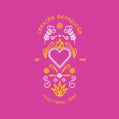 Restaurant Logo Maker with Mexican Inspired Art