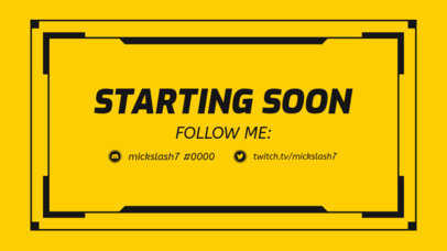 Simple Twitch Overlay Maker for a Starting Soon Live Stream 
