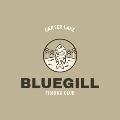 Minimalistic Logo Maker For a Fishing Team